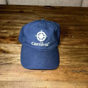 Carnival Cruise Lines Navy Blue Nautical Cap Hat unisex